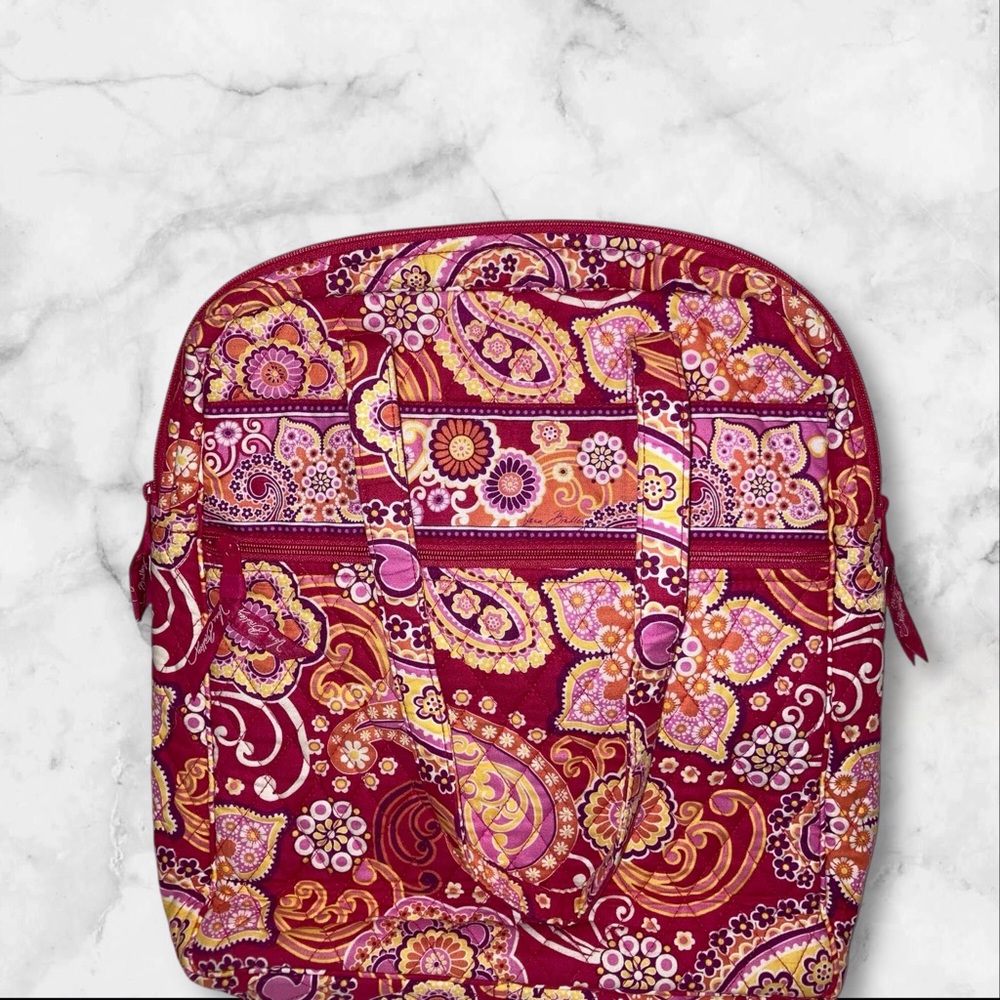 Vera Bradley Large Patterned Tote Bag RASPBERRY FIZZ